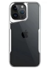 iPhone 14 Pro Max Kılıf Boyi Silikon Kapak - Gümüş