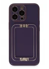 iPhone 14 Pro Max Kılıf Coco Elit Kapak - Derin Mor