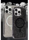 iPhone 14 Pro Max Kılıf Diamond Magsafe Kapak - Rainbow