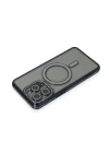 iPhone 14 Pro Max Kılıf Joke Simli Magneticsafe Kılıf - Lacivert