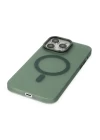iPhone 14 Pro Max Kılıf Lodos Magneticsafe Mat Kapak - Köknar Yeşili