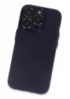 iPhone 14 Pro Max Kılıf Luko Lens Silikon - Derin Mor