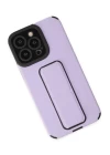iPhone 14 Pro Max Kılıf Mega Standlı Silikon - Lila