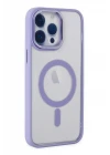 iPhone 14 Pro Max Kılıf Room Magneticsafe Silikon - Lila
