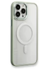 iPhone 14 Pro Max Kılıf Room Magneticsafe Silikon - Su Yeşili