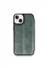 iPhone 15 Kılıf Flip Cover - Koyu Yeşil