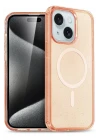 iPhone 15 Plus Kılıf Glow Magsafe Kapak - Turuncu