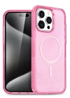 iPhone 15 Pro Kılıf Glow Magsafe Kapak - Pembe