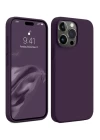 iPhone 15 Pro Max Kılıf First Silikon - Mürdüm