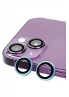 iPhone 15 Raze Metal Kamera Lens - Mavi