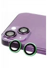 iPhone 15 Raze Metal Kamera Lens - Yeşil