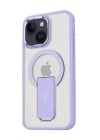 iPhone 15 Tork Magsafe Standlı Kapak - Lila