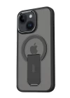 iPhone 15 Tork Magsafe Standlı Kapak - Siyah