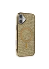 iPhone 16 Kılıf Diamond Magsafe Kapak - Gold