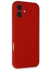 iPhone 16 Kılıf First Silikon - Kırmızı