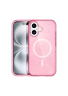 iPhone 16 Kılıf Glow Magsafe Kapak - Pembe