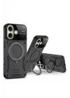 iPhone 16 Kılıf Joy Lens Standlı Kapak - Mor