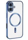 iPhone 16 Kılıf Kross Magneticsafe Kapak - Mavi