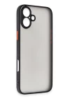 iPhone 16 Kılıf Montreal Silikon Kapak - Siyah