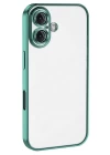 iPhone 16 Kılıf Razer Lensli Silikon - Turkuaz
