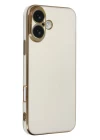 iPhone 16 Kılıf Volet Silikon - Beyaz