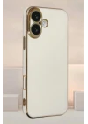 iPhone 16 Kılıf Volet Silikon - Beyaz