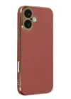 iPhone 16 Kılıf Volet Silikon - Kırmızı