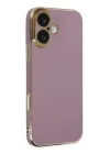 iPhone 16 Kılıf Volet Silikon - Mor
