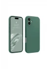 iPhone 16 Plus Kılıf First Silikon - Koyu Yeşil