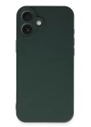 iPhone 16 Plus Kılıf First Silikon - Koyu Yeşil