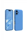 iPhone 16 Plus Kılıf First Silikon - Mavi