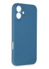 iPhone 16 Plus Kılıf First Silikon - Mavi