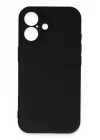 iPhone 16 Plus Kılıf First Silikon - Siyah