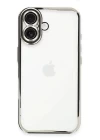 iPhone 16 Plus Kılıf Razer Lensli Silikon - Gümüş