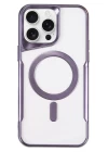 iPhone 16 Pro Kılıf Boyi Magsafe Silikon Kapak - Derin Mor