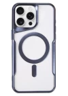 iPhone 16 Pro Kılıf Boyi Magsafe Silikon Kapak - Lacivert