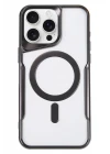 iPhone 16 Pro Kılıf Boyi Magsafe Silikon Kapak - Siyah