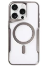 iPhone 16 Pro Kılıf Boyi Magsafe Silikon Kapak - Titan Gri