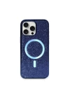 iPhone 16 Pro Kılıf Diamond Magsafe Kapak - Lacivert