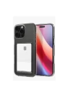 iPhone 16 Pro Kılıf Kart Şeffaf Silikon - Şeffaf