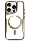 iPhone 16 Pro Max Kılıf Boyi Magsafe Silikon Kapak - Kahverengi
