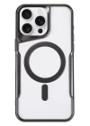 iPhone 16 Pro Max Kılıf Boyi Magsafe Silikon Kapak - Siyah