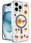 iPhone 16 Pro Max Kılıf Daisy Simli Magsafe Kapak - Siyah