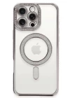 iPhone 16 Pro Max Kılıf Joke Simli Magneticsafe Kılıf - Pembe
