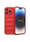 iPhone 16 Pro Max Kılıf Optimum Silikon - Kırmızı