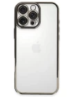 iPhone 16 Pro Max Kılıf Razer Lensli Silikon - Titanyum Gri