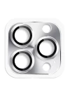 iPhone 16 Pro Max Pers Alüminyum Kamera Lens - Gümüş
