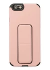 iPhone 6 Kılıf Mega Standlı Silikon - Pudra