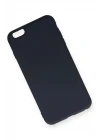 iPhone 6 Plus Kılıf Nano içi Kadife Silikon - Lacivert