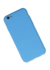 iPhone 6 Plus Kılıf Nano içi Kadife Silikon - Mavi